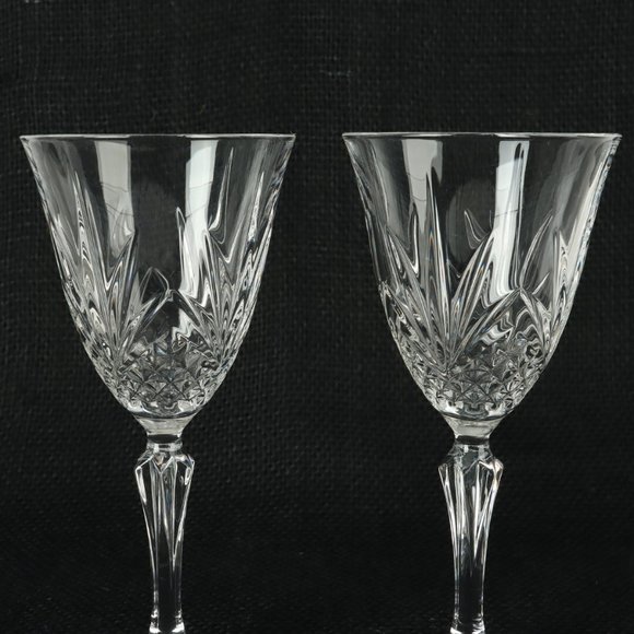 Vintage Wine Glass Salzburg by CRISTAL DE FLANDRE Set of Two - Picture 5 of 6